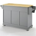 thumbnail image 4 of Crosley Furniture Alexandria Natural Wood Top Kitchen Island in Gray/Natural, 4 of 12