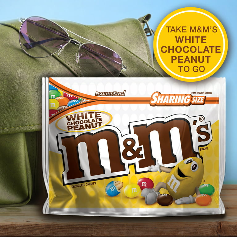 white m&m in my bag