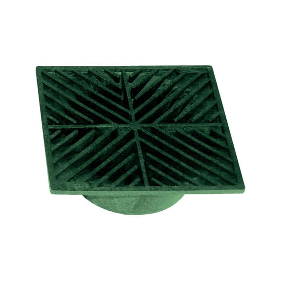 DrainTech 0542SDG Drop-In Drain Grate, 5-7/8 in L, 5-7/8 in W, Polyethylene