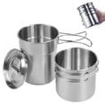 thumbnail image 1 of Juego de utensilios de cocina KOKKOYA: tazas y tazas para acampar con olla 304 SS, 1 of 9