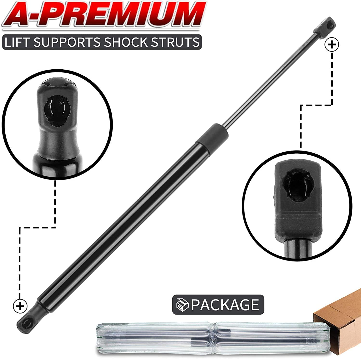 A-Premium Rear Tailgate Lift Supports Shock Struts Compatible with GMC Terrain 2010-2017 Without Power Liftgate 2-PC Set 