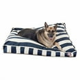 thumbnail image 2 of Lit pour Animaux Rectangulaire Extra Grand à Rayures Verticales Bleu Marine, 2 of 4