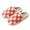 Pink, variant on Women's Slipper Couple Winter Solid Plaid Pattern Cartoon Large Size Warm Padded Slippers for Comfort and Coziness