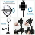 thumbnail image 3 of Ergopixel Desktop Tripod Stand with LED Ring Light - Black, 3 of 5