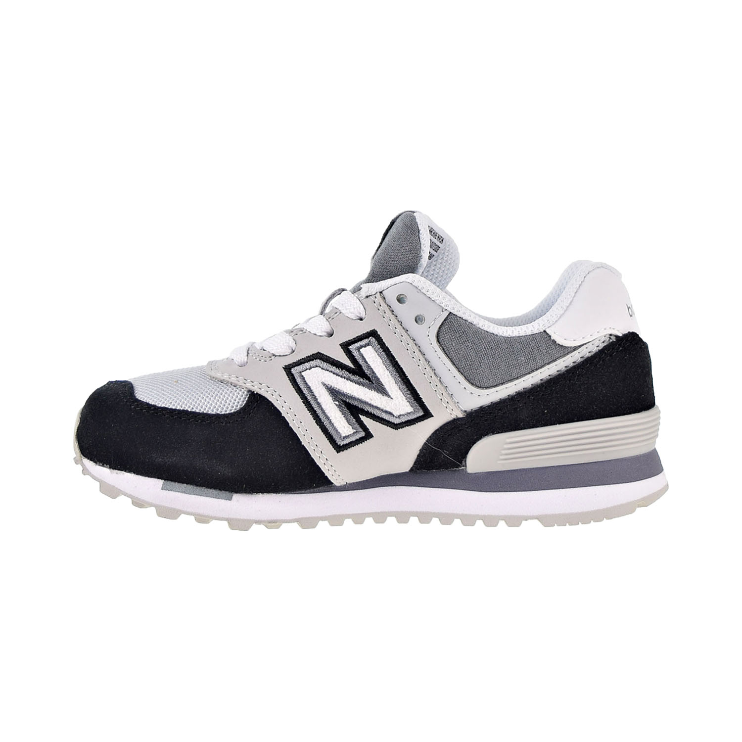 New Balance 574 Varsity Sport Little Kids Shoes Gray-Black-White pc574-nlc - image 4 of 6