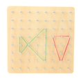 thumbnail image 2 of Tablero de clavos para la imaginación espacial, juguete educativo, material didáctico para el aprendizaje temprano de matemáticas., 2 of 12