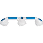 Carex Plastic Ultra Grip Pivot Bath Safety Grab Bar with Dual Locking Suction Cups, 250 lb Capacity