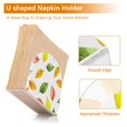 thumbnail image 5 of Yayeee Napkin Holder for Table Set of 2 Kitchen Paper Tissue Organization, Pink Colorful Leaves, 5 of 8