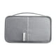 thumbnail image 2 of Bolsa organizadora de documentos de pasaporte de viaje | Portatarjetas de tela multifuncional | Gran capacidad, diseño portátil, doble cremallera | Negro, Gris, Azul marino, Azul, Rosa, 2 of 6