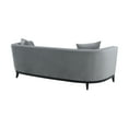 thumbnail image 4 of Armen Living Melange Modern Velvet & Wood Sofa in Gray/Black, 4 of 8