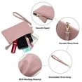 thumbnail image 5 of Women's Wristlet Clutch Slim Leather Wallet RFID Blocking Handbag, 5 of 6