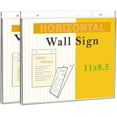 thumbnail image 2 of Wall Mount Sign Holder, 11 x 8.5, Horizontal, Clear, 2/Pack, 2 of 2