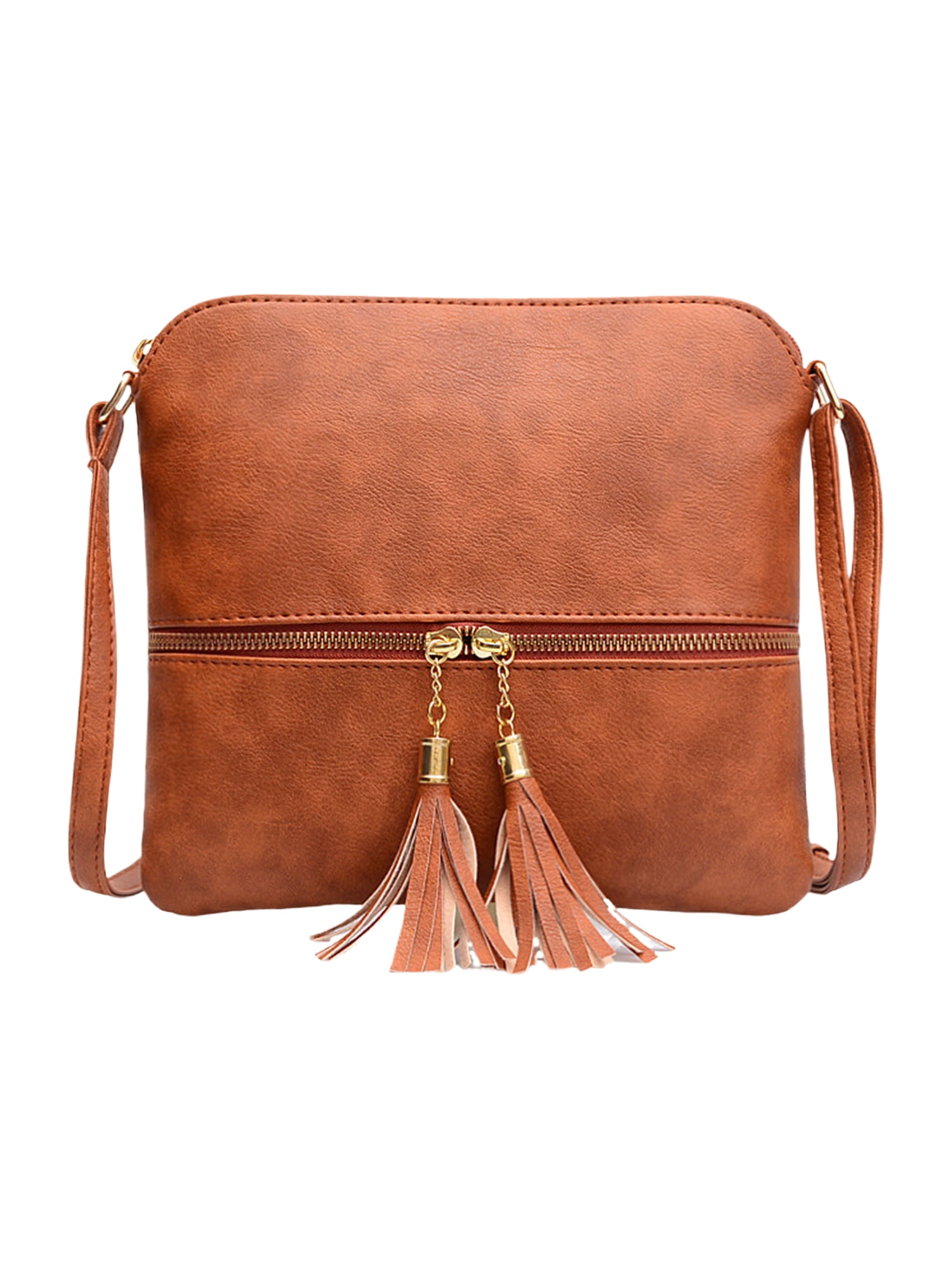 Fashnice Ladies Handbag Zipper Purse Messenger PU Leather Shoulder Bags