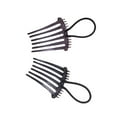 thumbnail image 1 of 2 Pieces Ponytail Bump it UP Hair Ponytail Bump it Comb Clips Wig Making Hairpins Plastic Volume Insert Barrettes Styling Tool with Elastic Band, 1 of 9
