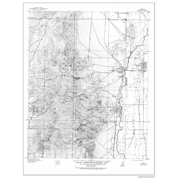 Yerington District Nevada USGS 1915 23 x 29.77