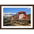 thumbnail image 2 of Art.com Canadian Pacific Freight Train Locomotive at Banff Station Photographic Print by Neale Clark, Brown Frame Wall Art, 44" x 32", 2 of 4