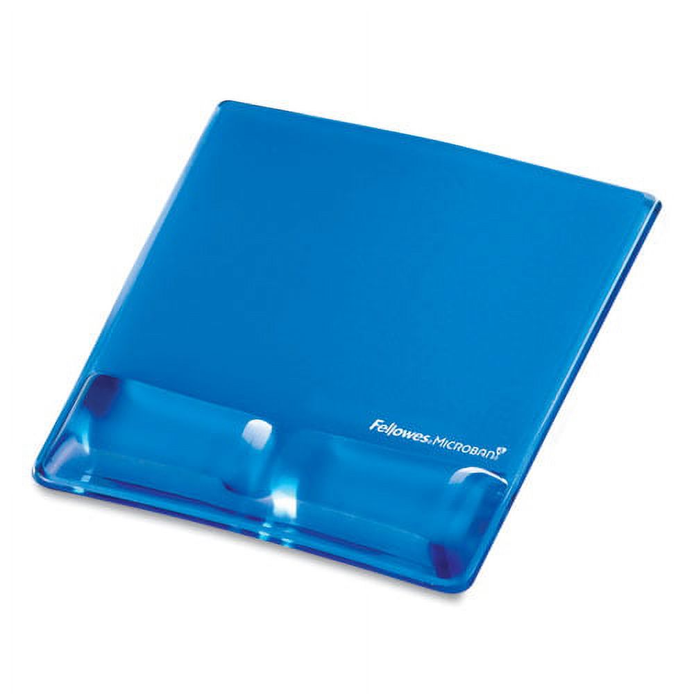 Gel Wrist Support with Attached Mouse Pad, 8.25 x 9.87, Blue | Bundle of 2 Each - image 4 of 5