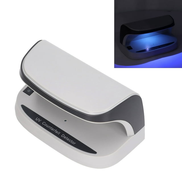 Detector De Dinero UV, Portátil DC5V 2A, Ahorro De Espacio, Detector De Billetes Falsos UV Multifuncional, Luz LED Para Hotel Para Pasaporte