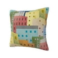thumbnail image 2 of YFYANG Square Decorative Throw Pillow Case (Without Pillow Insert), Colorful Architectural Patterns Bedroom Sofa Car Cushion Cover, 18"x18", 2 of 9