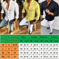 thumbnail image 2 of Men V-Neck Long Sleeve T-shirt Muscle Slim Fit Tees Casual Shirts Tops, 2 of 5
