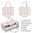 thumbnail image 2 of Large Capacity Tote Bag,Princess Unicorn Pattern Handbag Fashion Luxury Tote Bag,15.7"x13"x 5.1" Inches,Laptop Compatible, 2 of 6
