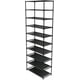thumbnail image 4 of Estantes de almacenamiento apilables para zapatos de 10 niveles: estructura de acero inoxidable con capacidad para 50 pares de zapatos, 4 of 5
