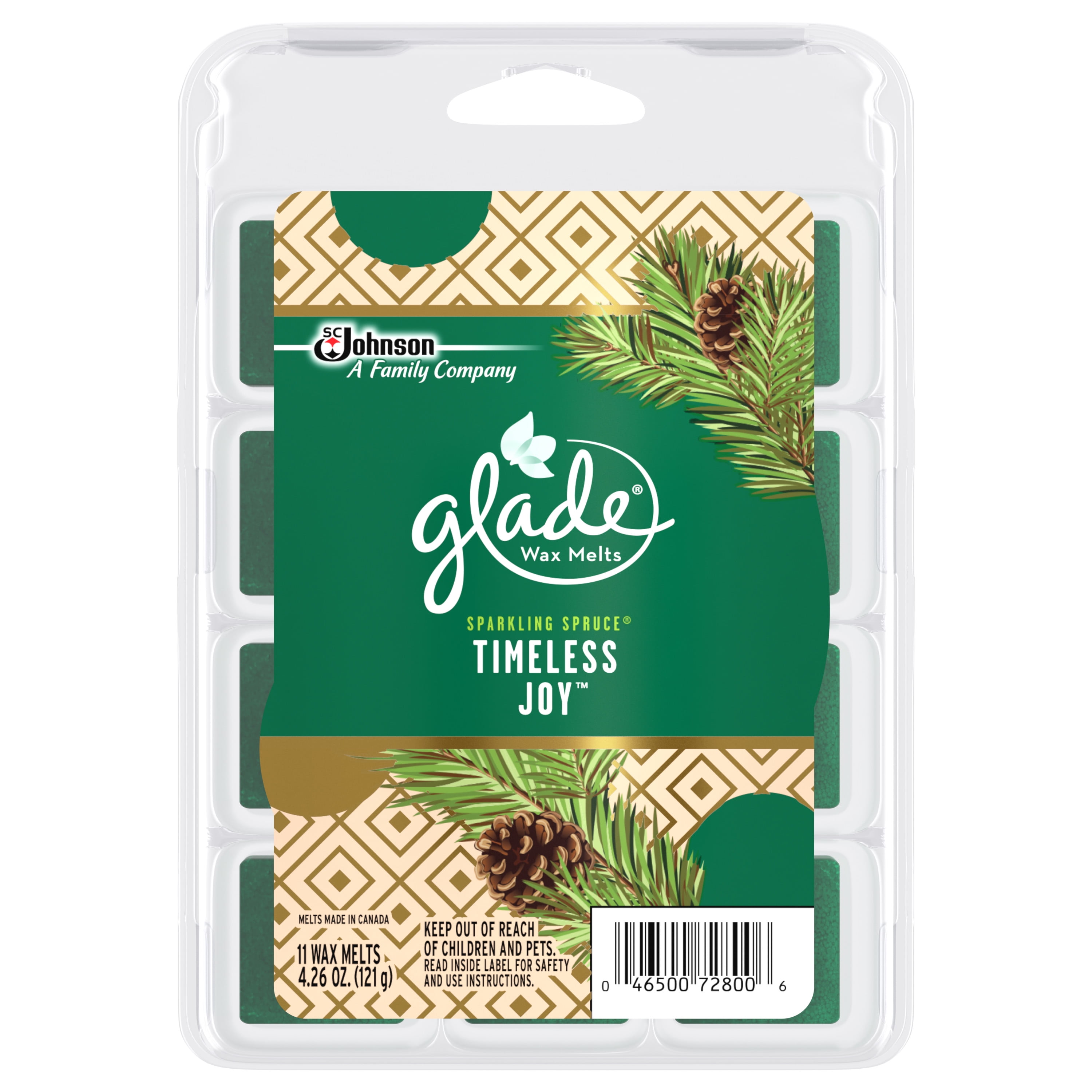 Glade Wax Melts, Timeless Joy, 4.26 Oz. (Pack of 11)