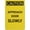 Warning Sign 5, variant on Caution Approach Slowly Gates Open And Close Automatically Aluminum Metal Tin Sign 8"x12" - Safety Restriction Alert Warning Plate, Gate Auto-Open Sign