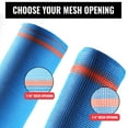 thumbnail image 3 of SEALTECH Heavy Duty Safety Debris Netting Rolls - Fire Retardant,1/4” Mesh roll, for Scaffold Enclosure, Visibility Barrier, for Construction & Agricultural Use. (Blue-4 ft X 100 ft), 3 of 7