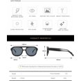 thumbnail image 3 of Lunettes de Soleil Mode Rétro pour Hommes et Femmes (Couleur : A, Taille : Medium), 3 of 4