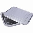 thumbnail image 1 of pitrice 12Pcs Disposable Aluminum Foil Food Container Use Non-Stick Steaming Basket Rectangle Packing Box Multi-use Takeaway Cooking Liners Microwave M shallow/no lid, 1 of 9