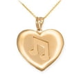 thumbnail image 2 of YELLOW GOLD HEART MUSIC NOTE PENDANT NECKLACE :  10K  Pendant only, 2 of 2