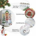 thumbnail image 6 of Christmas Snowman Shower Curtain, Xmas Tree Winter Holiday Gifts Waterproof Fabric Shower Curtains with 12 Hooks, Bathroom Curtain Set for Bathroom Accessories Decor, 66 x 72 Inches, 6 of 9