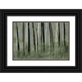 thumbnail image 1 of Talen, Nel 14x11 Black Ornate Wood Framed with Double Matting Museum Art Print Titled - Trees in motion, 1 of 4