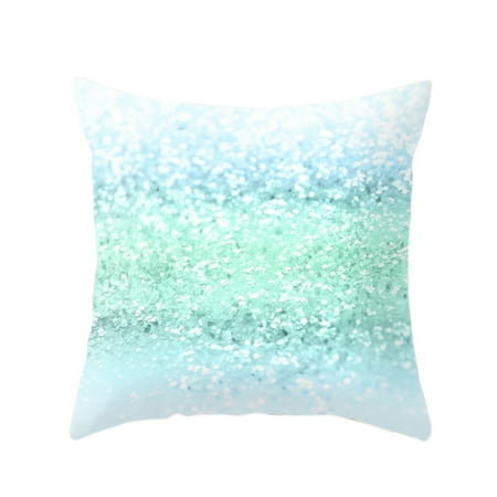 Multicolor Sequin Cover Glitter Throw Pillow Sofa Cushion Pillowcase Home Decor