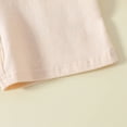 thumbnail image 5 of kpoplk Toddler Baby Girl Clothes Summer Funny Letter Print Top Elastic Shorts Set 6 12 18 24 Months 2T Infant Girl Clothes(Beige,12-18 M), 5 of 9