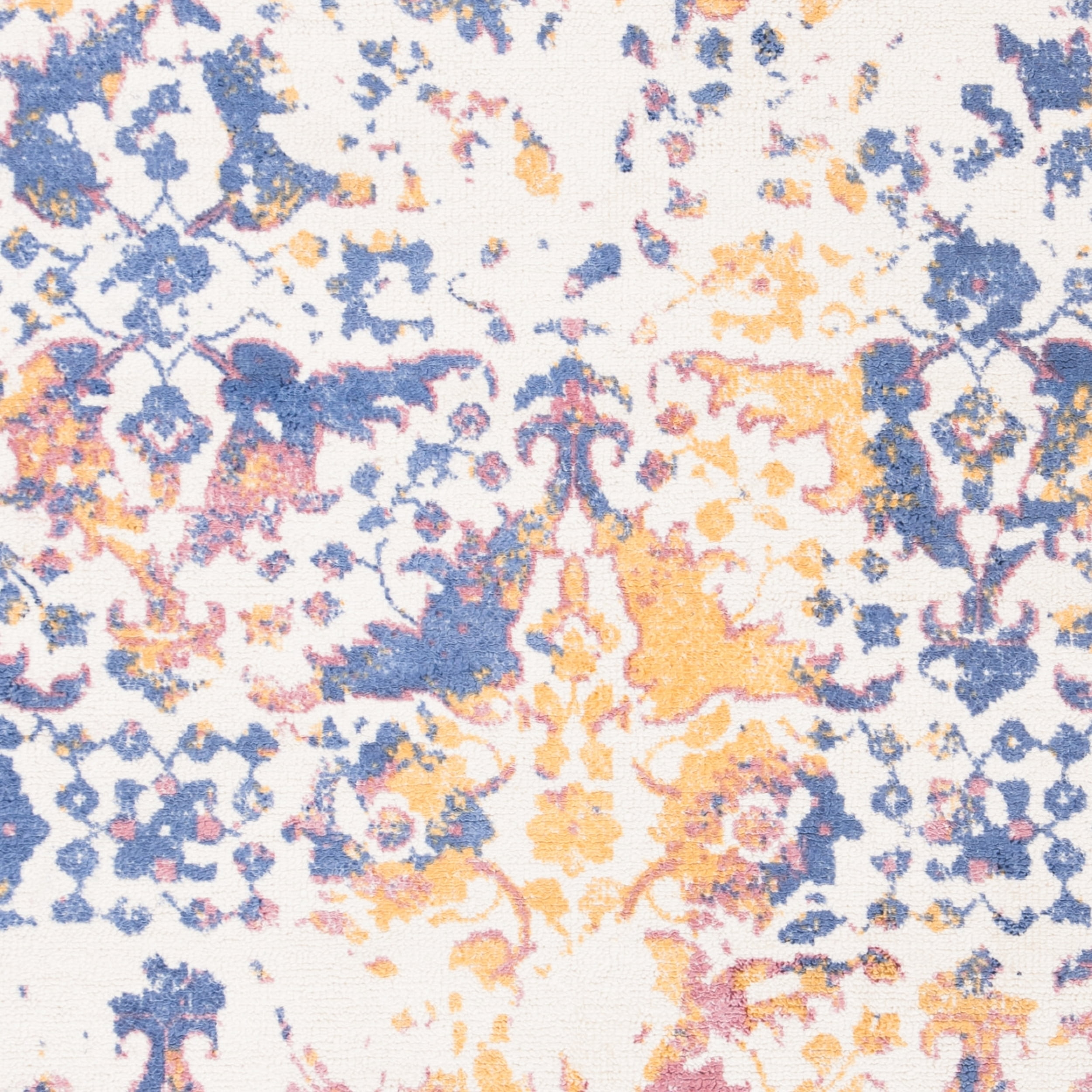 SAFAVIEH Expression Charlene Abstract Area Rug, Ivory/Navy, 4' x 6'