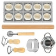 thumbnail image 1 of 7 Pzas Ravioli Mold Set Kit Práctico para Hacer Pasta Set de Cortador de Ravioles Eficiente Juego de Herramientas Convenientes para Hacer Pasta Herramientas Multifuncionales para Hacer Pasta para Uso, 1 of 10
