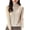 Beige, variant on Brondbend Sweaters for Women Trendy Knit Tops for Women Fall Crewneck Long Sleeve Solid Color Top Slim Fit Thick Pullover Winter Comfortable Party Dating Warm Top,Beige