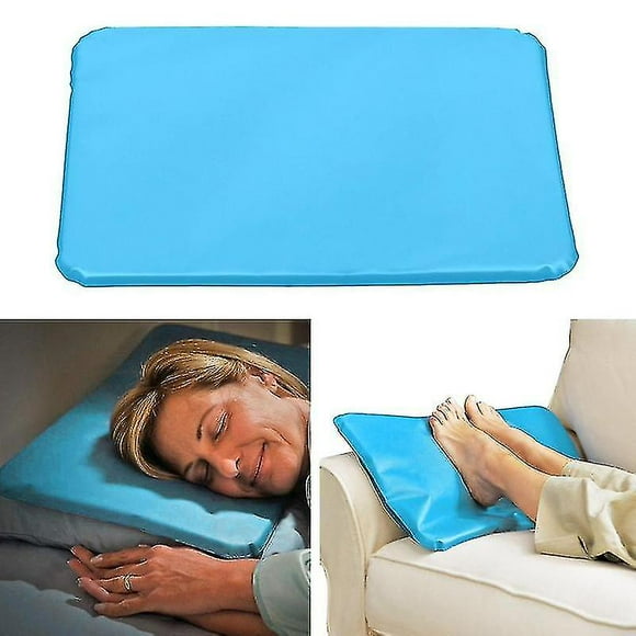 1pc Summer Ice Cold Pillow Massager Therapy Insert Mat Muscle Relief Cooling Gel Pillow Chillow Sleeping Aid Pad Neck Pvc Pillow