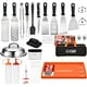 thumbnail image 1 of Commercial Chef Accesorios para Plancha de 36 Piezas para Blackstone con Cubierta de Silicona para Plancha (28"), 1 of 9