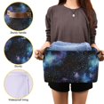 thumbnail image 3 of Yayeee 2 Pack Canvas Storage Basket with Handles for Shelves Fabric Bins Closet Organizer, Watercolor Galaxy, 3 of 8