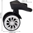 thumbnail image 2 of 360 Spinner Wheels Replacement for Plastic Travel Suitcase, Suitcase Wheel Repair to Replace Luggage Wheels, 3.5 x 2.75 x 2.2 inch, 2 of 5