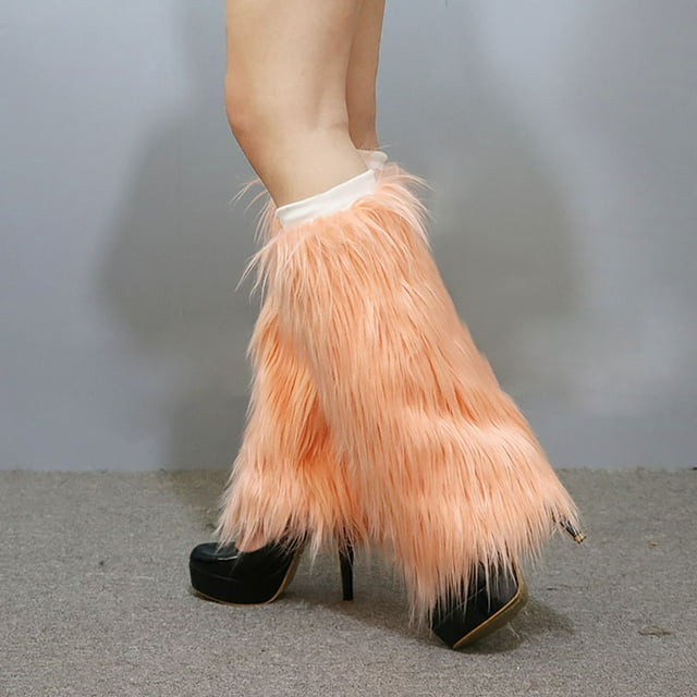 Chaussettes Peluche Automne et Hiver Bottes Longues Chaudes Performance sur Scène Protège-Jambes Hautes Bas Féminins Bas de compression Multicolores