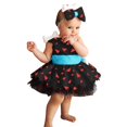 thumbnail image 4 of newwalpole Infant Baby Toddler Cave Girl Halloween Party Dress Up Stone Age Outfit with Bone Headband(Black,18-24 Months), 4 of 4