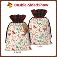 thumbnail image 2 of Pofeuu Colorful Bow Knots Print Burlap Bags with Drawstrings Drawstring Gift Bags Pouch Bag for Thankgiving Birthday Party Gift Wrapping Treats and Party Favors-Black, 2 of 8