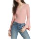thumbnail image 2 of Free People Soo Dramatic Knit Blusa para mujer, rosa, mediano Free People Tejer, 2 of 2