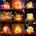 thumbnail image 2 of 3D Stereoscopic Paper Carving Lamp, DIY Warm Light Origami Lamp with Remote Control, Homemade Small Table Lamp Creative Bedroom Bedside, 2 of 5