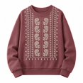 thumbnail image 4 of Womens Embroidered Sweatshirt Oversized Pullover Crewneck Long Sleeve Casual Sweatshirts Tops for Women, 4 of 4