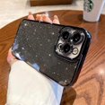 thumbnail image 4 of Compatible with iPhone 13 Pro Max Glitter Plating Case, Luxury Bling Sparkly Shiny Clear Case for iPhone 13 Pro Max 6.7" Camera Protection Soft TPU Shockproof Back Cover for Women Girl Black, 4 of 12
